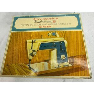 Singer Touch & Sew Special Zig Zag Machine #638 Accessory Discs 14 in Box 161928
